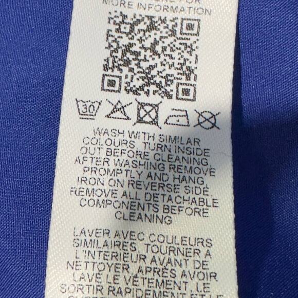 ASOS LUXE Belted Drama Sleeve Structured‎ Satin Mini Dress Women's 2 Blue - Picture 5 of 7